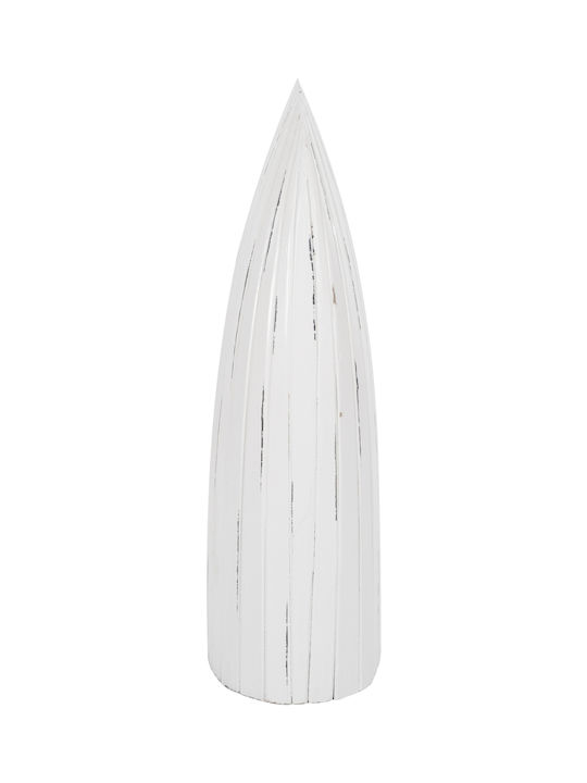 HomeMarkt Freistehend Flaschenhalter Hölzernes für 25 Flaschen Weiß 56x42x200εκ.