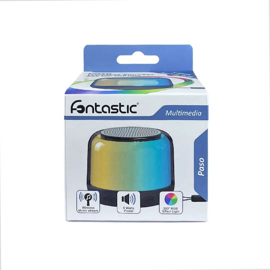 Fontastic Paso 262258 TWS Ηχείο Bluetooth 5W με Διάρκεια Μπαταρίας έως 6 ώρες Μαύρο