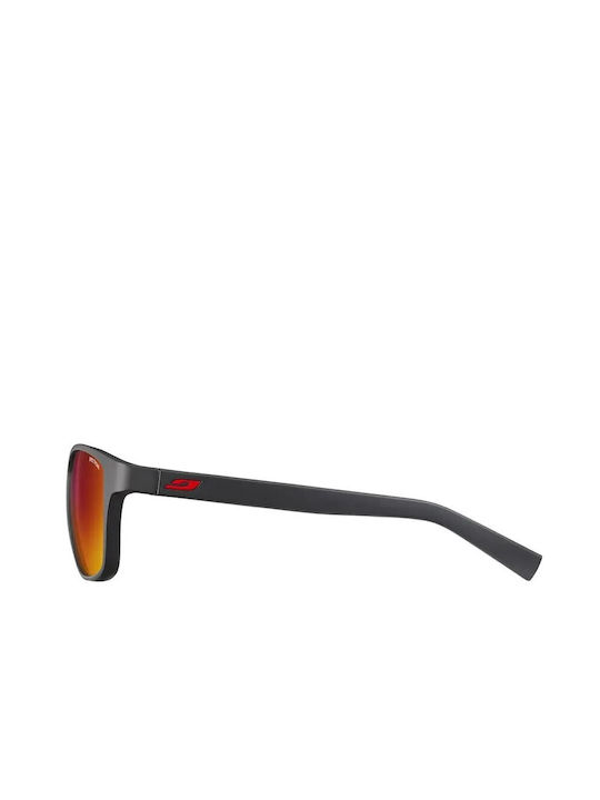 Julbo Powell Unisex Sonnenbrille mit Kunststoff Gestell Black/Red J4751114