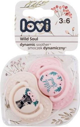 Lovi Baby Πιπίλες Σιλικόνης για 3-6 μηνών Wild Soul Μπεζ - Ροζ 2τμχ
