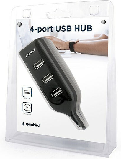 Gembird USB 2.0 Hub 4 Porturi cu conexiune USB-A