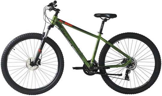 Carrera M9 2000 HD 29" 2023 Verde Mountain Bike cu 21 Viteze și Frâne pe Disc Hidraulice