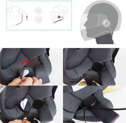 FreedConn Set Headphones with Microphone Motorcycle Intercom
