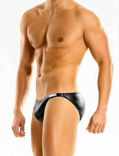 Modus Vivendi Leather Low Cut Brief Black