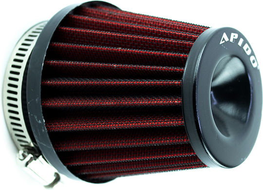 Apido Motorrad-Filter Schwarz/Rot