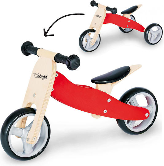 Zenit Toys Τρίκυκλο Ποδήλατο με Χειρολαβή Γονέα για 12 Μηνών Κόκκινο