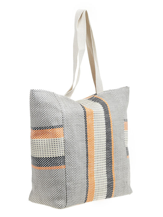 Verde Straw Beach Bag Gray