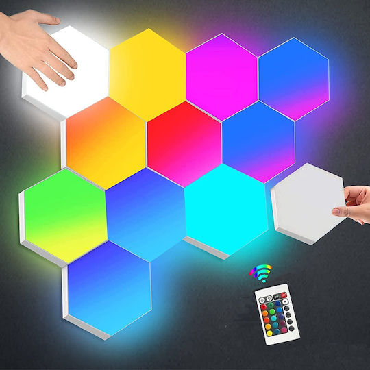 Factory Hex On Lustră Decorativă Hexagon Multicolor 6buc