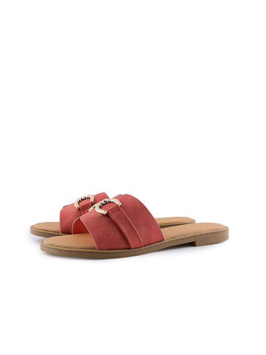 B-Soft 142- Damen Flache Sandalen in Rot Farbe