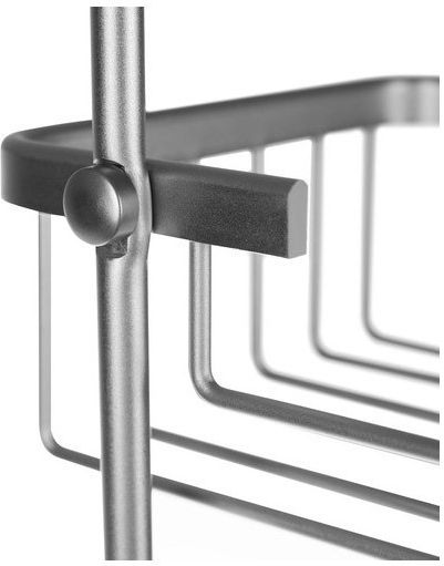 Malatec 000 An der Wand montiert Badezimmerregal Metallisch mit 3 Regalböden 28.5x14x63cm Silber