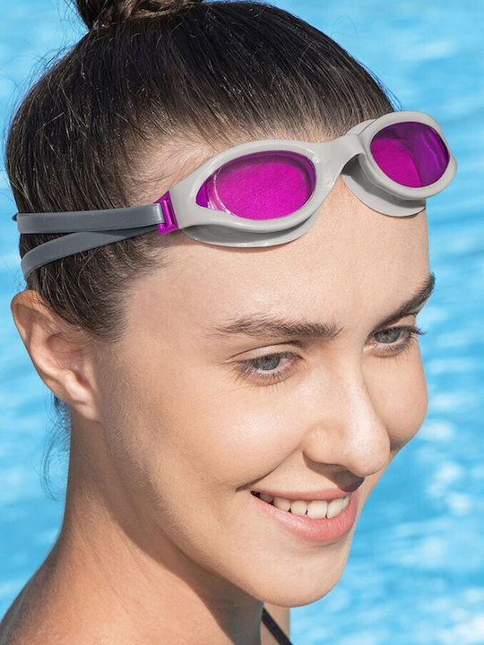 Bestway Schwimmbrille Erwachsene mit Antibeschlaggläsern Blau