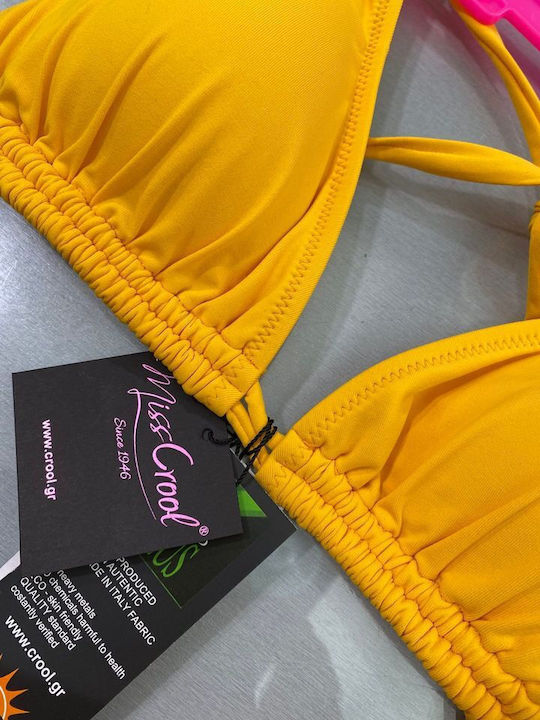 Bikini Τριγωνάκι D Cup Κίτρινο