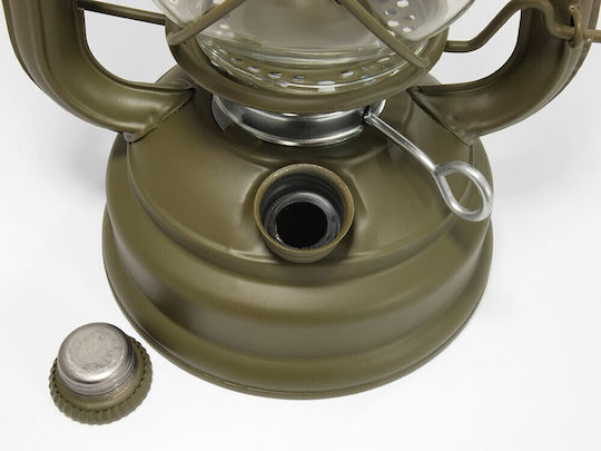 Origin Outdoors Hurricane Petrol Lantern for Camping Olive
