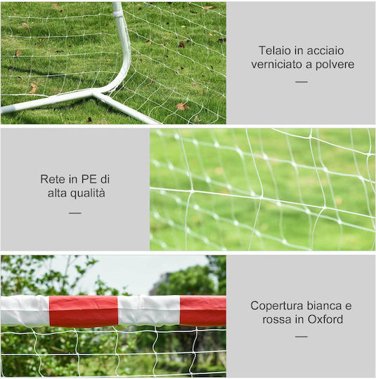 HomCom Football And Soccer Goal Τέρμα Ποδοσφαίρου 302x83x201cm 1τμχ