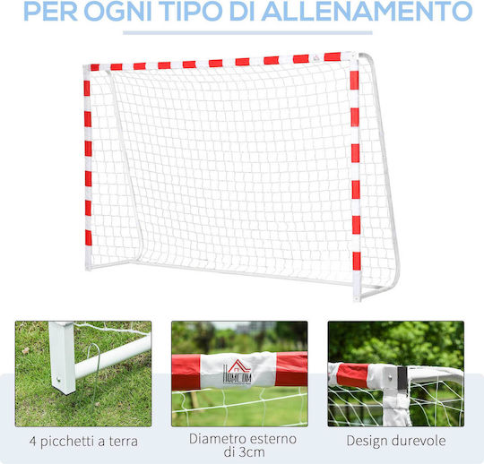 HomCom Football And Soccer Goal Τέρμα Ποδοσφαίρου 302x83x201cm 1τμχ