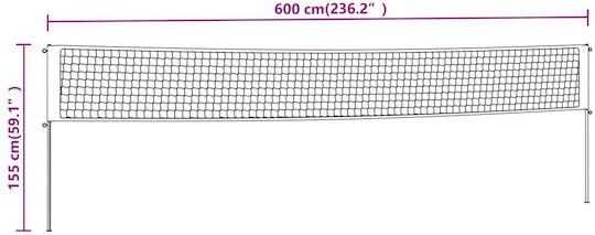 vidaXL Φιλέ Badminton