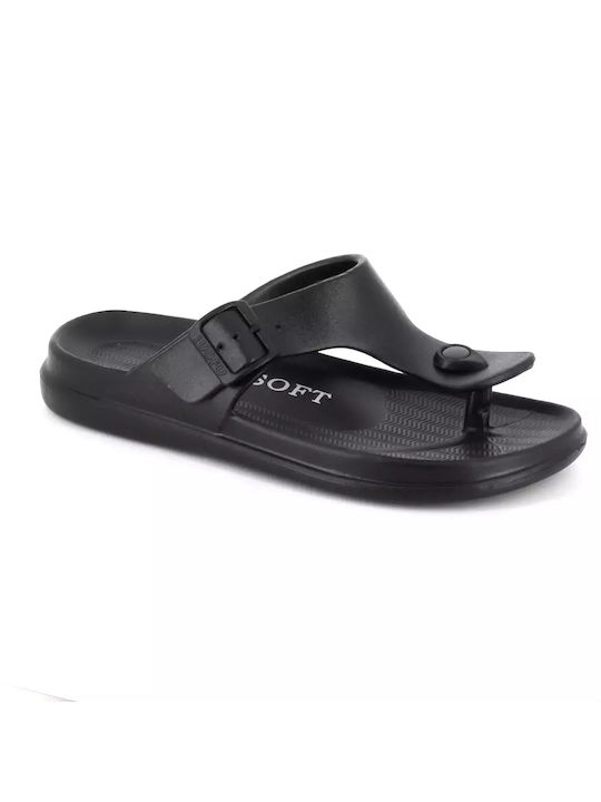 B-Soft Women's Flip Flops Black