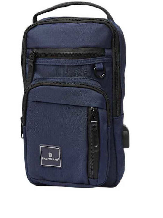 Herrentasche Schulter / Crossbody Marineblau