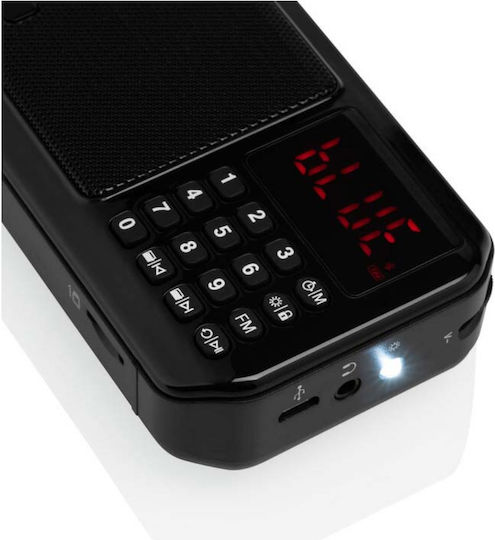 GoGEN FMP125 BTB Φορητό Ραδιόφωνο Επαναφορτιζόμενο με Bluetooth Μαύρο