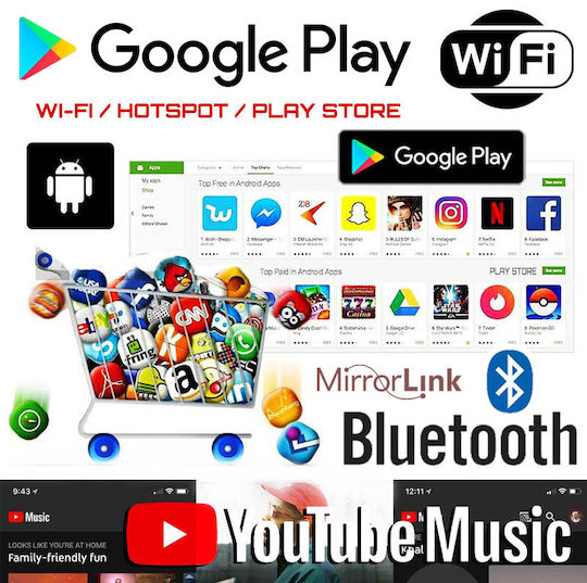 Ηχοσύστημα Αυτοκινήτου για Toyota Verso 2004-2009 (Bluetooth/USB/AUX/WiFi/GPS/Apple-Carplay/Android-Auto) με Οθόνη Αφής 9"