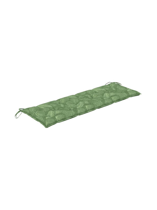 vidaXL Waterproof Garden Bench Cushion Green 150x50cm.