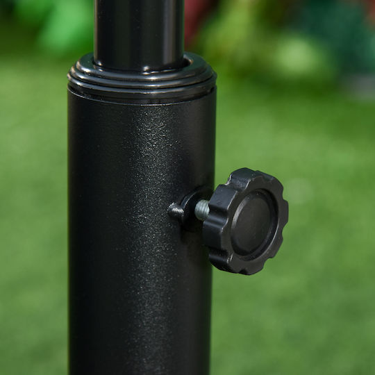 Outsunny Stand De Umbrelă Din Plastic Bronz