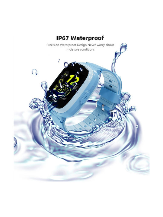 motto4u Kids Digital Watch with Rubber/Plastic Strap Light Blue