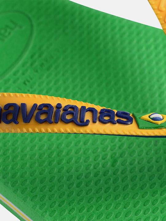 Șlapi pentru copii Flip Flops Galbene Brasil