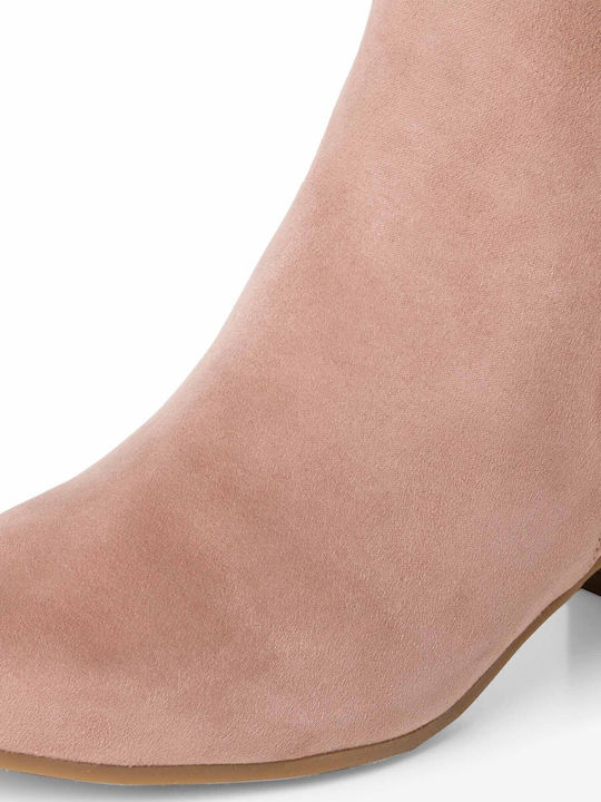 Wildleder Stiefeletten Damen Old Rose