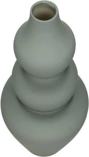 ArteLibre Βάζο Κεραμικό Γκρι Φ15xΥ22cm