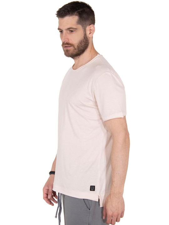 DIRTY LAUNDRY MODAL RAW CUT T-SHIRT ΑΝΔΡΙΚO DLMT01-CREAM (CREAM)