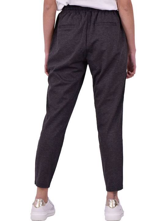 BYOUNG "RIZETTA" PANTALONI CROP PENTRU FEMEI 20803903-80021 (80021/GRI ÎNCHIS)