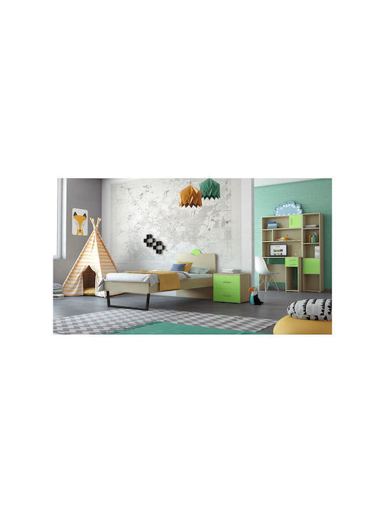 Sarris Classic Single Kids Bed Green for Mattress 90x190cm