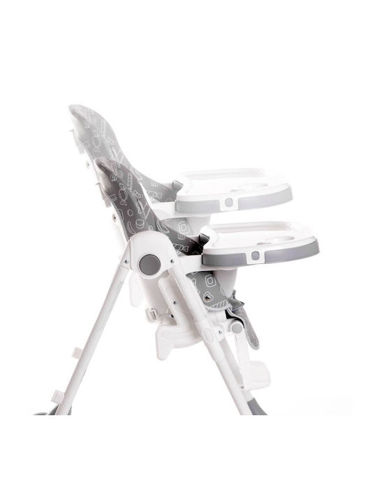 Lorelli Campanella Foldable Baby Highchair with Adjustable Height Capri Lemons