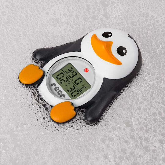 Reer Ψηφιακό Θερμόμετρο Μπάνιου Penguin 0°C έως 50°C Μαύρο