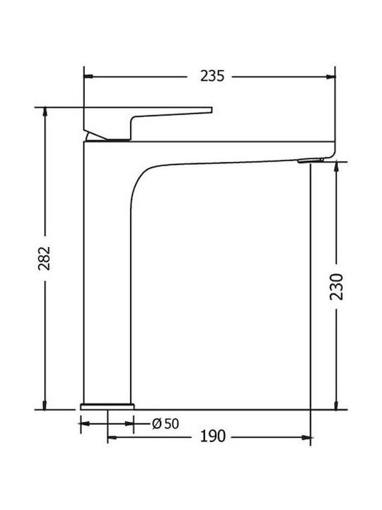 Viospiral Mixing Tall Sink Faucet White