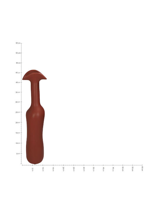 ArteLibre Decorative Vase Red 10x9.5x45cm