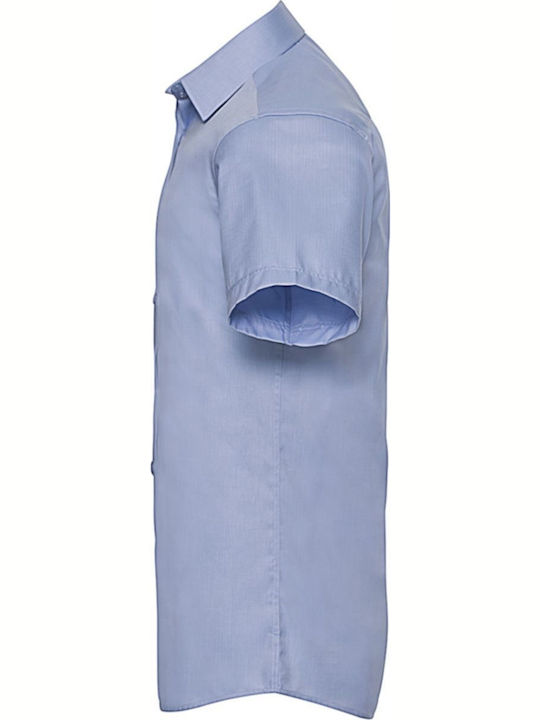 Russell Europe Men's Promotional T-Shirt Short Sleeve in Light Blue Color