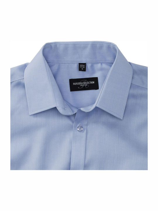 Russell Europe Men's Promotional T-Shirt Short Sleeve in Light Blue Color