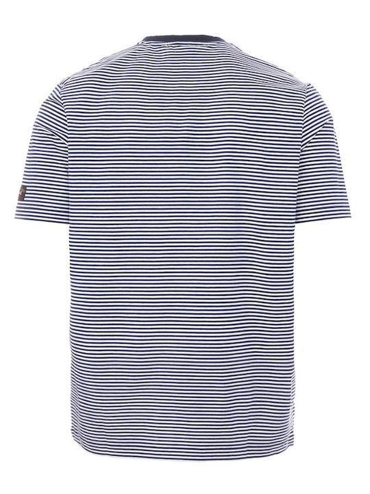 Tricou Paul&Shark cu dungi albastru închis 22411079-1-449