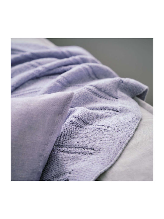 Gofis Home Cerelia 380 Ριχτάρι Πολυθρόνας Πλεκτό 135x170εκ. 19 Lilac 2007380190237