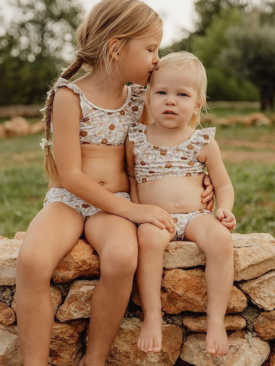 Little Dutch Vintage Little Flowers Costum de baie pentru copii Bikini Bej