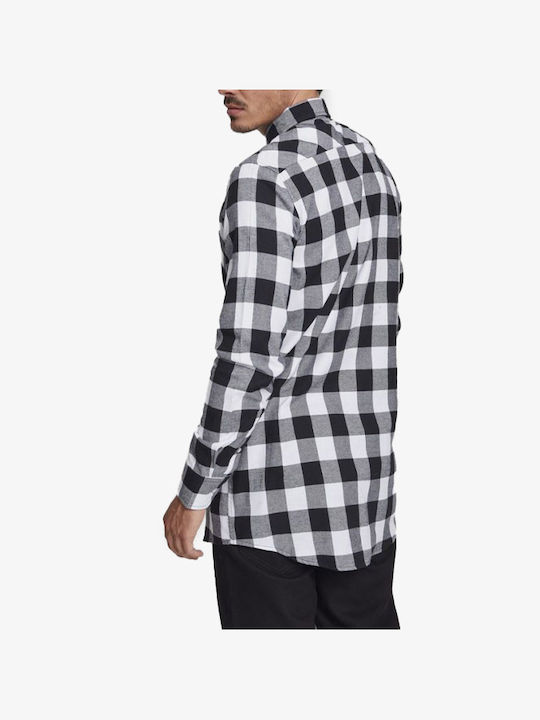 Urban Classics Men's Shirt Long Sleeve Flannel Checked Multicolour