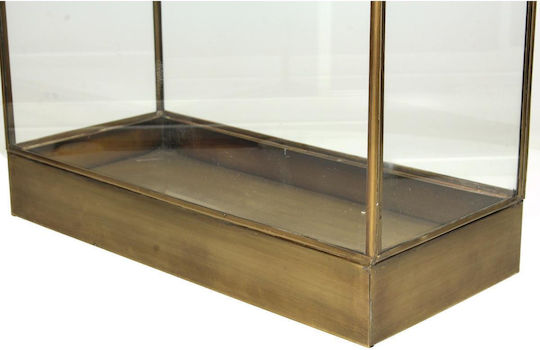 ArteLibre Laterne Metallisch Bodenmontage Gold 34x15x55cm 1Stück