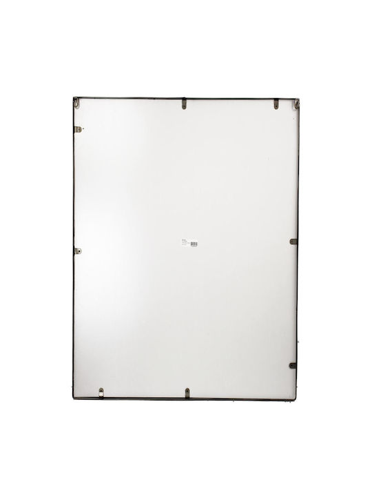 Zaros Oglindă de Perete cu Negru Ramă din Metalic 77x77cm 1buc