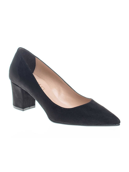 Ellen Pumps mit Chunky mittelhohem Absatz Schwarz