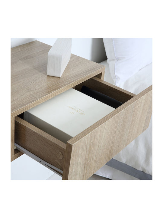 Wooden Brown Bedside Tables 2 Pieces 40x30x15cm