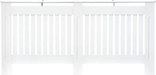 HomCom Κάλυμμα Καλοριφέρ από MDF Λευκό 172x19x81cm