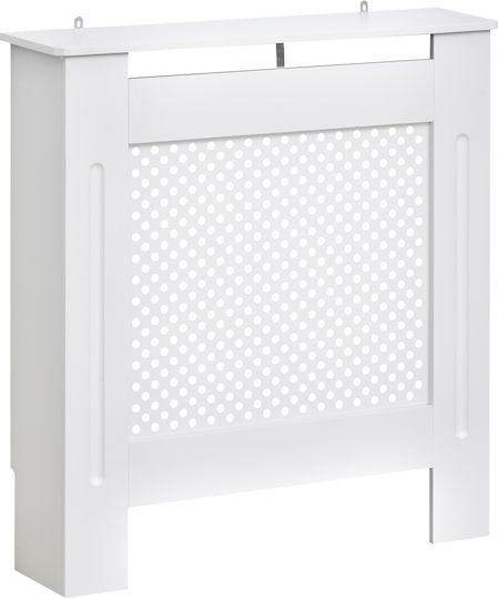 HomCom Κάλυμμα Καλοριφέρ από MDF Λευκό 78x19x82εκ.