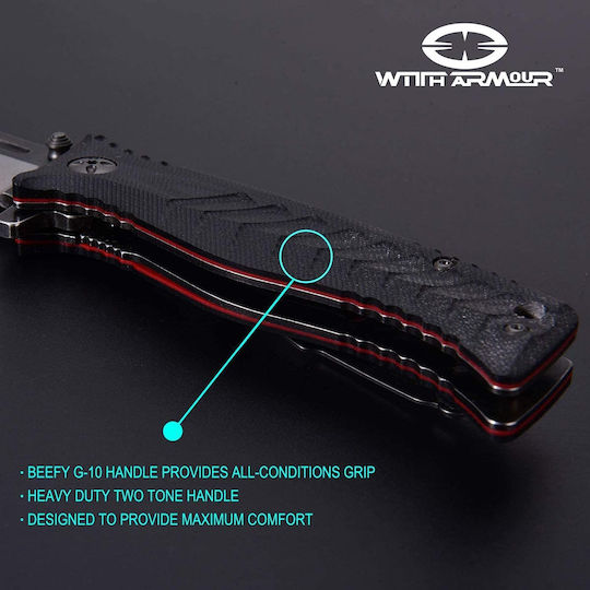 WithArmour Torpedo Pocket Knife Black